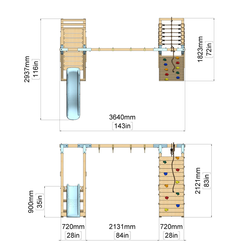 Portique à grimper PolarPlay Grenouille