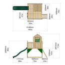 Cabane enfant sur pilotis PolarPlay Lumière étoilée
