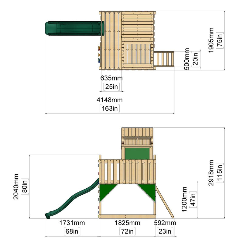 Cabane enfant sur pilotis PolarPlay Comète